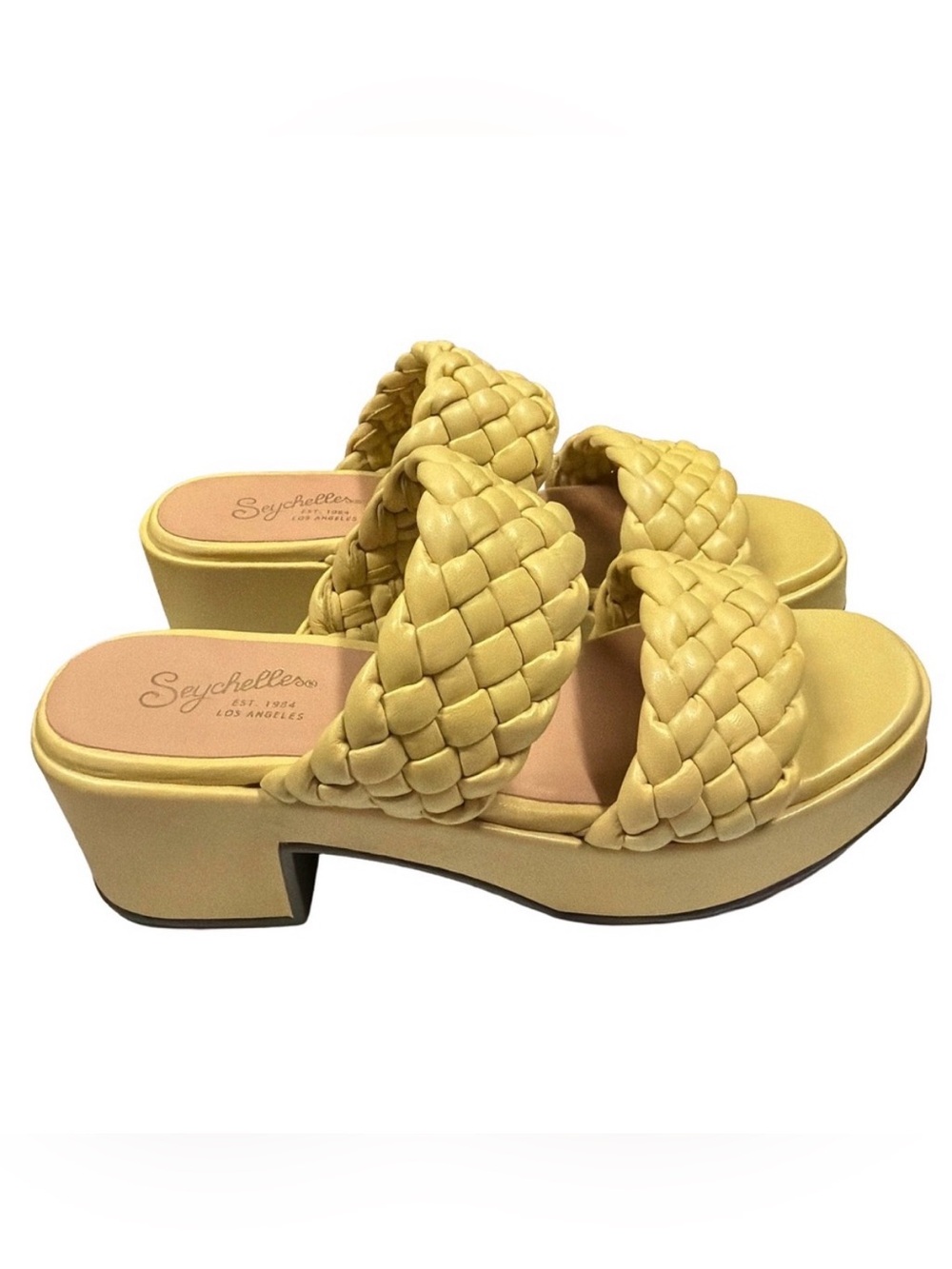 Seychelles Womens Novelty Leather Woven Heel Sandals